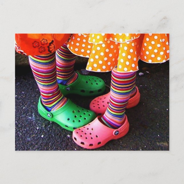 Dancing Rainbow Postkarte (Vorderseite)