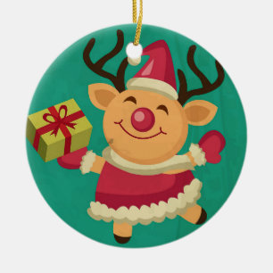 Dancing Rentier Ornament