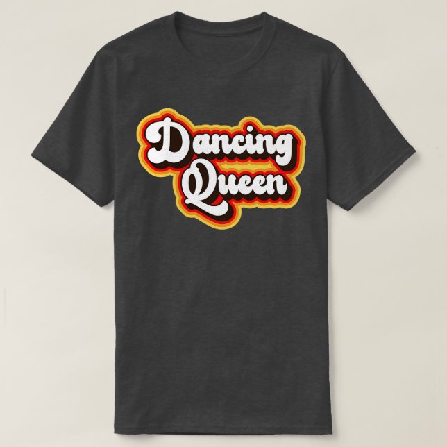 Dancing Retro 70er Design T-Shirt (Design vorne)