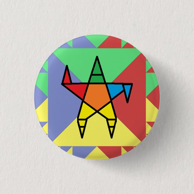 Dancing Sanghagramm Button (Vorderseite)