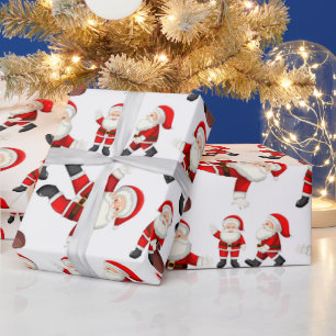 "Dancing Santa"-Umschlagpapier Geschenkpapier