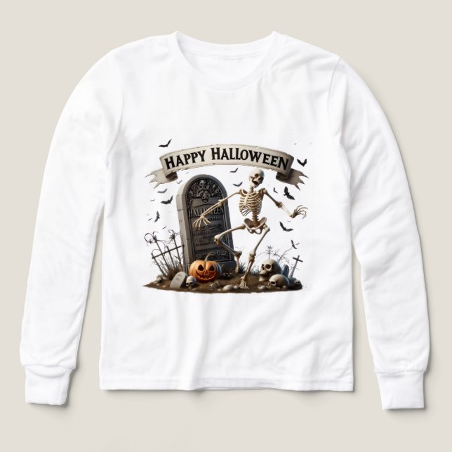 Dancing Skeleton Halloween Design (Design Vorderseite)