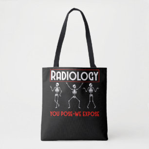 Dancing Skeleton Xray Radiologin Funny Radiology Tasche