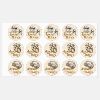 Dancing Skeletons Hallowe'en Participation Sticker