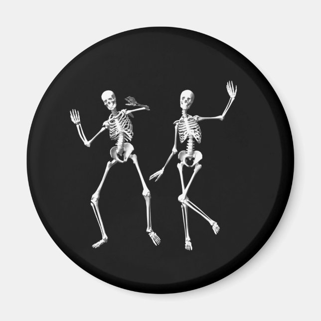 Dancing Skeletts Magnet (Vorne)
