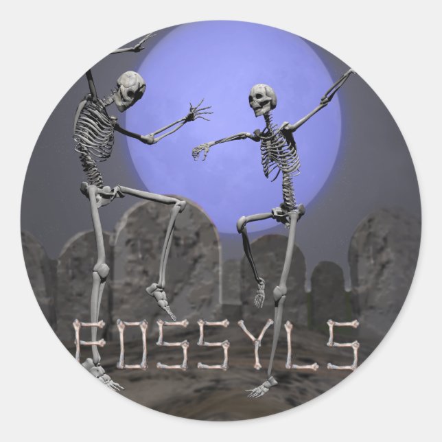 Dancing Skeletts Sticker (Vorderseite)