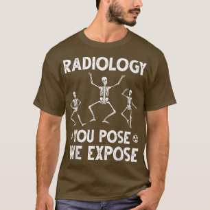 Dancing Skeletts Xray Radiology Spaß T-Shirt