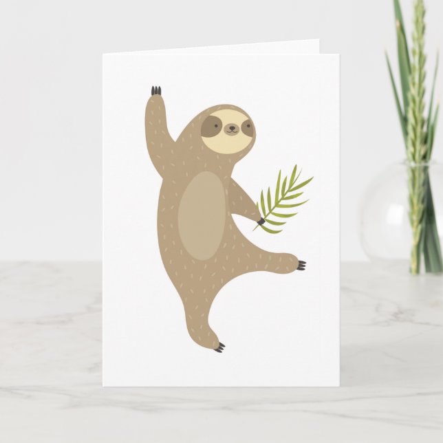 Dancing Sloth | Warum nicht? Karte (Vorderseite)