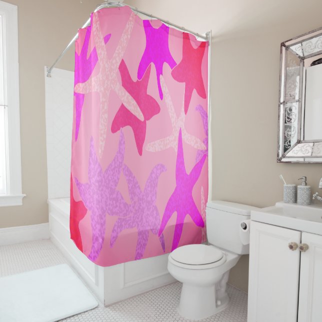 Dancing Starfish Duschvorhang (Beispiel)