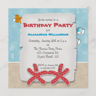 Dancing Starfish Party Einladung