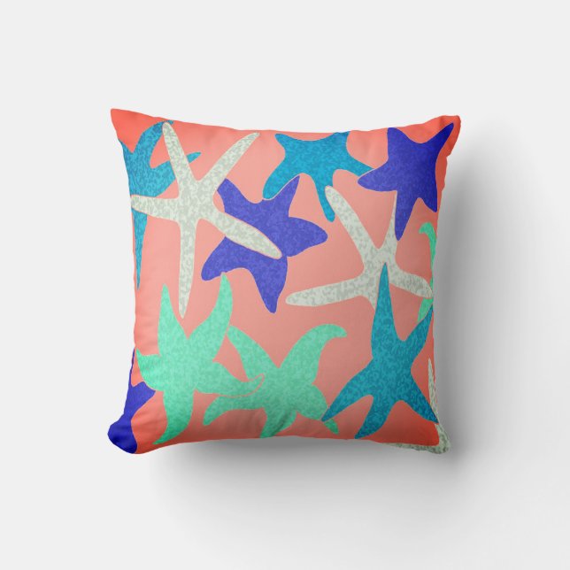 Dancing Starfish Throw Kissen (Vorderseite)