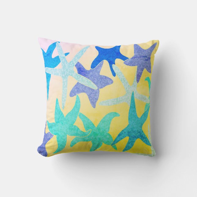 Dancing Starfish Throw Kissen (Vorderseite)