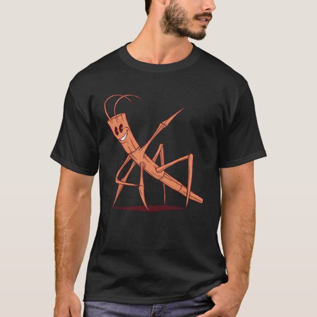 Dancing Stick Deterrent Insect Graphic for Men Wom T-Shirt (Vorderseite)