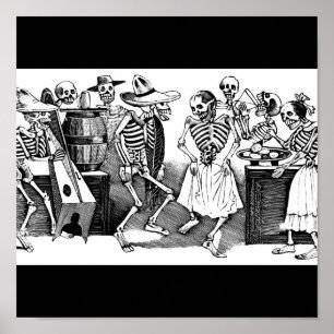 "Dancing the Jarabe in the Other World" Poster
