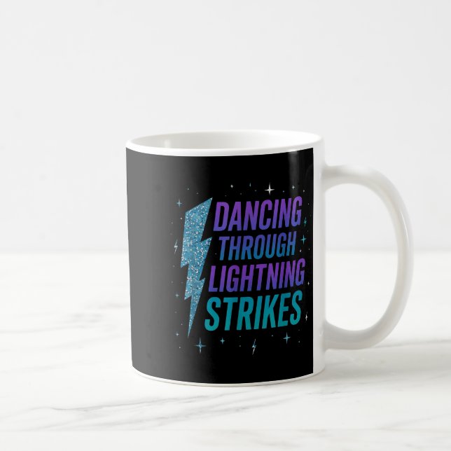 Dancing Through The Lightning Strike Dancer Motiva Kaffeetasse (Rechts)