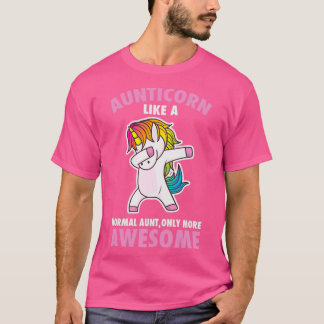 Dancing unicorn Dabbing Tante Pferd Aunticorn wie T-Shirt