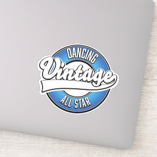 Dancing Vintag All Star Logo Aufkleber