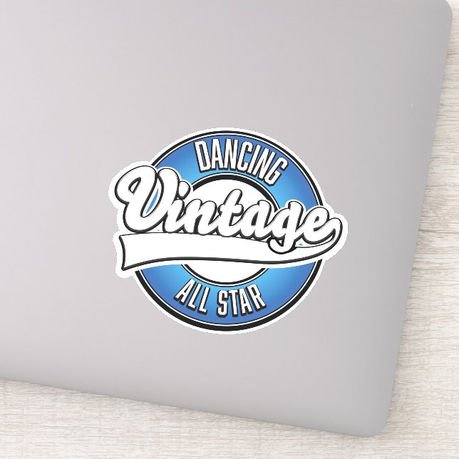 Dancing Vintag All Star Logo Aufkleber (Detail)