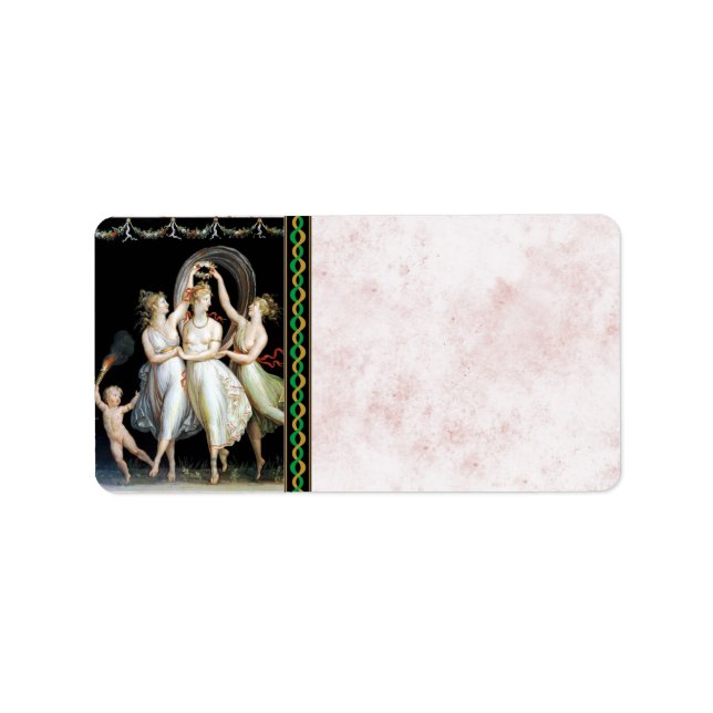 Dancing Women Address Label Adressaufkleber (Vorne)