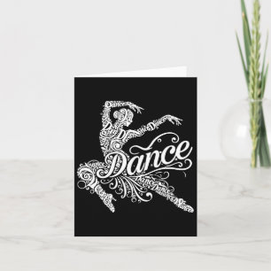 Dancing Wordart Dancers Karte