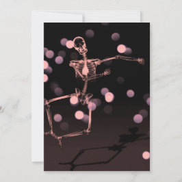 Dancing X-Ray Skeleton - Rot Einladung