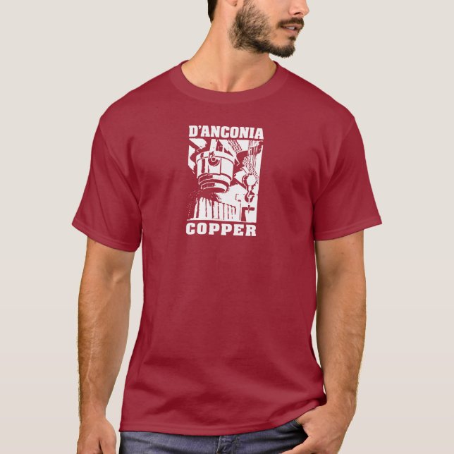 d'Anconia Kupfer/weißes Logo T-Shirt (Vorderseite)