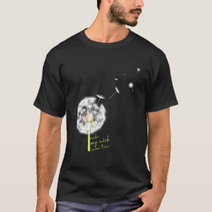 Dandela Blume Print Lucky Charm macht meinen Wunsc T-Shirt