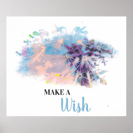 *~* DANDELION Abstrakt Wünschen Poster