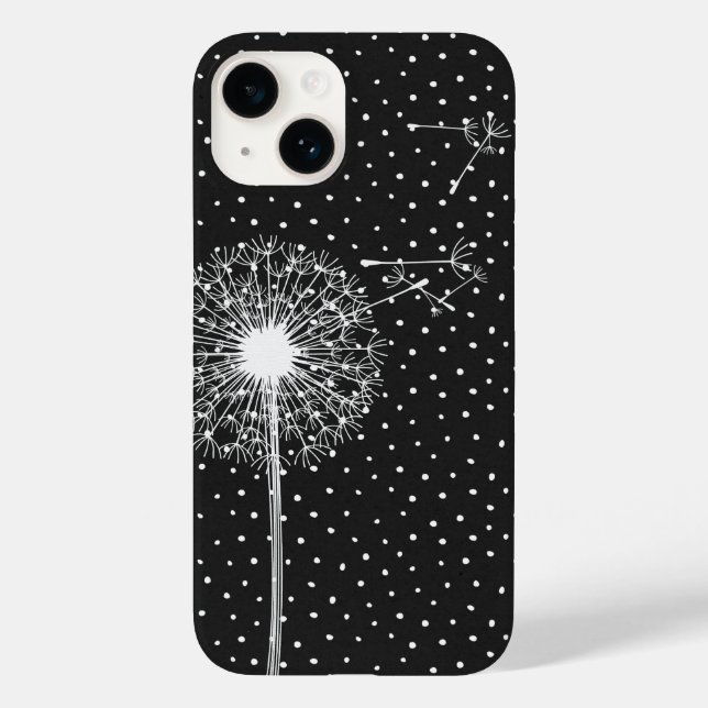 Dandelion auf Polka Dots Case-Mate iPhone 14 Hülle (Rückseite)