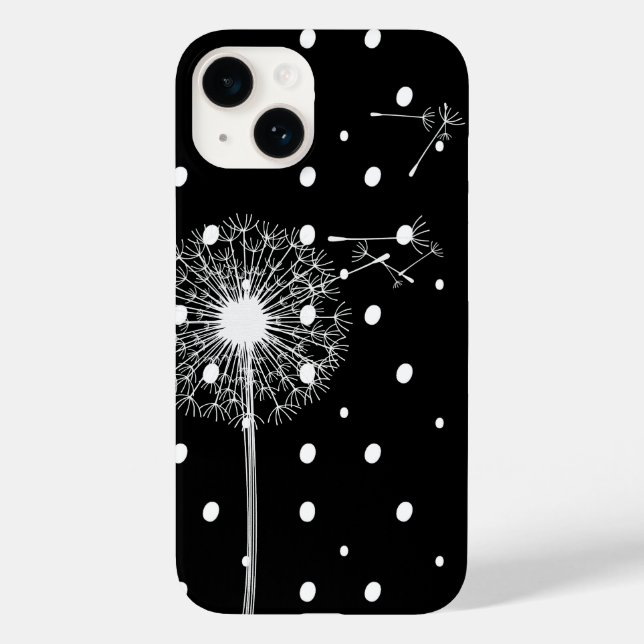 Dandelion auf Polka Dots Case-Mate iPhone 14 Hülle (Rückseite)
