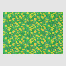 Dandelion Bloom Summer Blume Blumengelb Seidenpapier