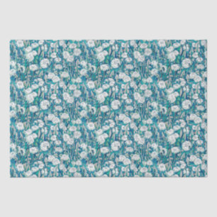 Dandelion Bloom Summer Blume Blumenmuster Aquamari Seidenpapier
