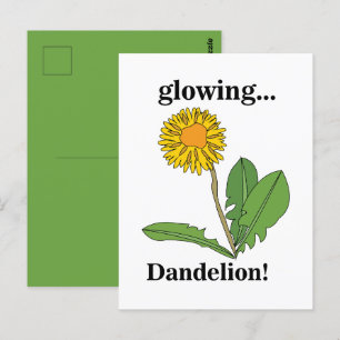 Dandelion Blume Floral Postkarte