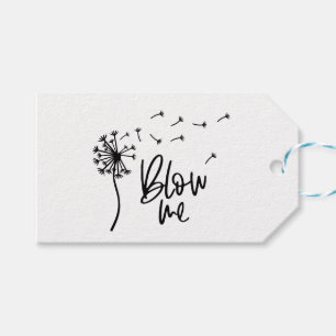 Dandelion-Blume geblasen mir ein Geschenk für Freu Geschenkanhänger