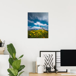 Dandelion-Blume in der Kirche des Primus Jamnik Sl Poster