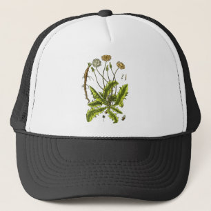 Dandelion Botanische Illustration Truckerkappe