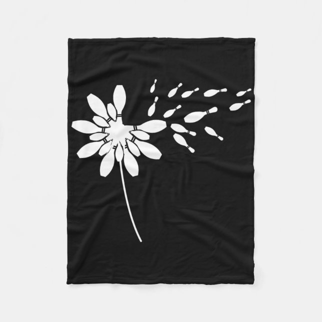 Dandelion Bowling Team Apparel Player Gear Button  Fleecedecke (Vorderseite)