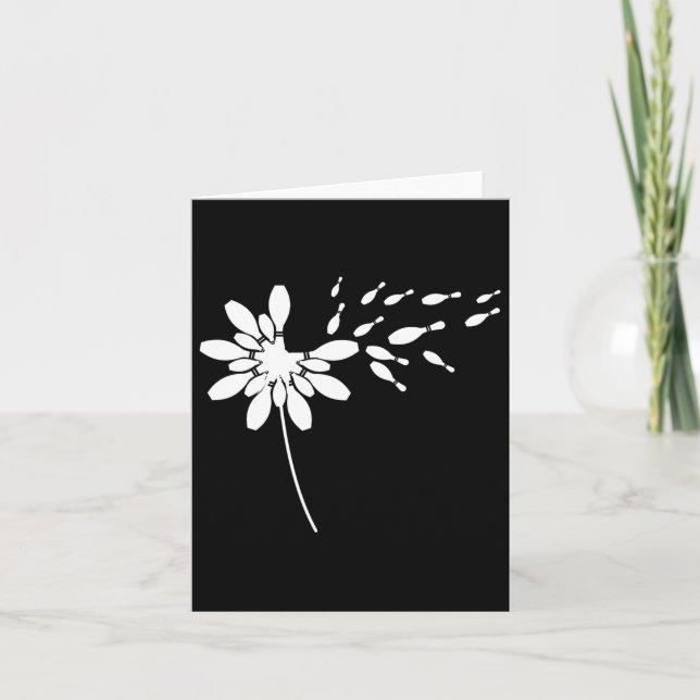 Dandelion Bowling Team Apparel Player Gear Button  Karte (Vorderseite)
