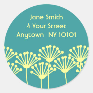 Dandelion Breeze Runder Aufkleber