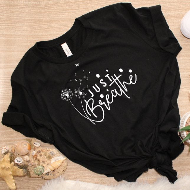 Dandelion Butterfly Inspiration Yoga einfach atmen T-Shirt (Von Creator hochgeladen)