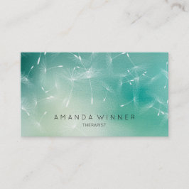 Dandelion Confetti Mint Aquamarin Ombre Therapist Visitenkarte
