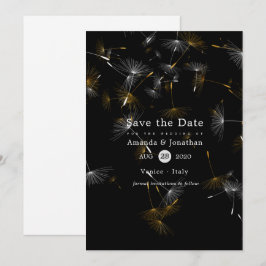 Dandelion Confetti Wedding Save The Date