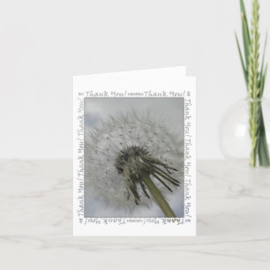 Dandelion Dankeschön Karte