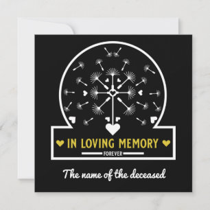 Dandelion Dans Le Vent Dans La Carte Mémoire Amour