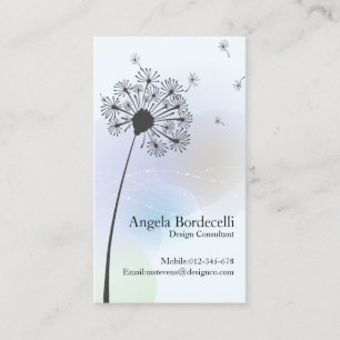 Dandelion doux Carte de visite floral