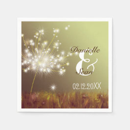 Dandelion Dream Nature Inspiriert Hochzeit Serviette