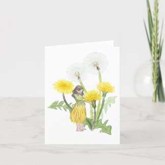 Dandelion Fairy Feiertagskarte