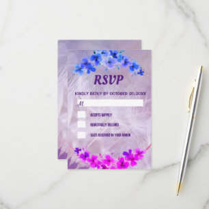 Dandelion Floral Elegante Landschaft RSVP Karte