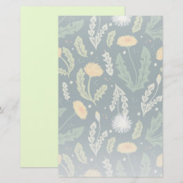 Dandelion Floral Weed Muster Briefpapier
