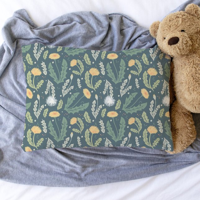 Dandelion Floral Weed Muster Kissenbezug (Dandelion Pattern Pillowcase)